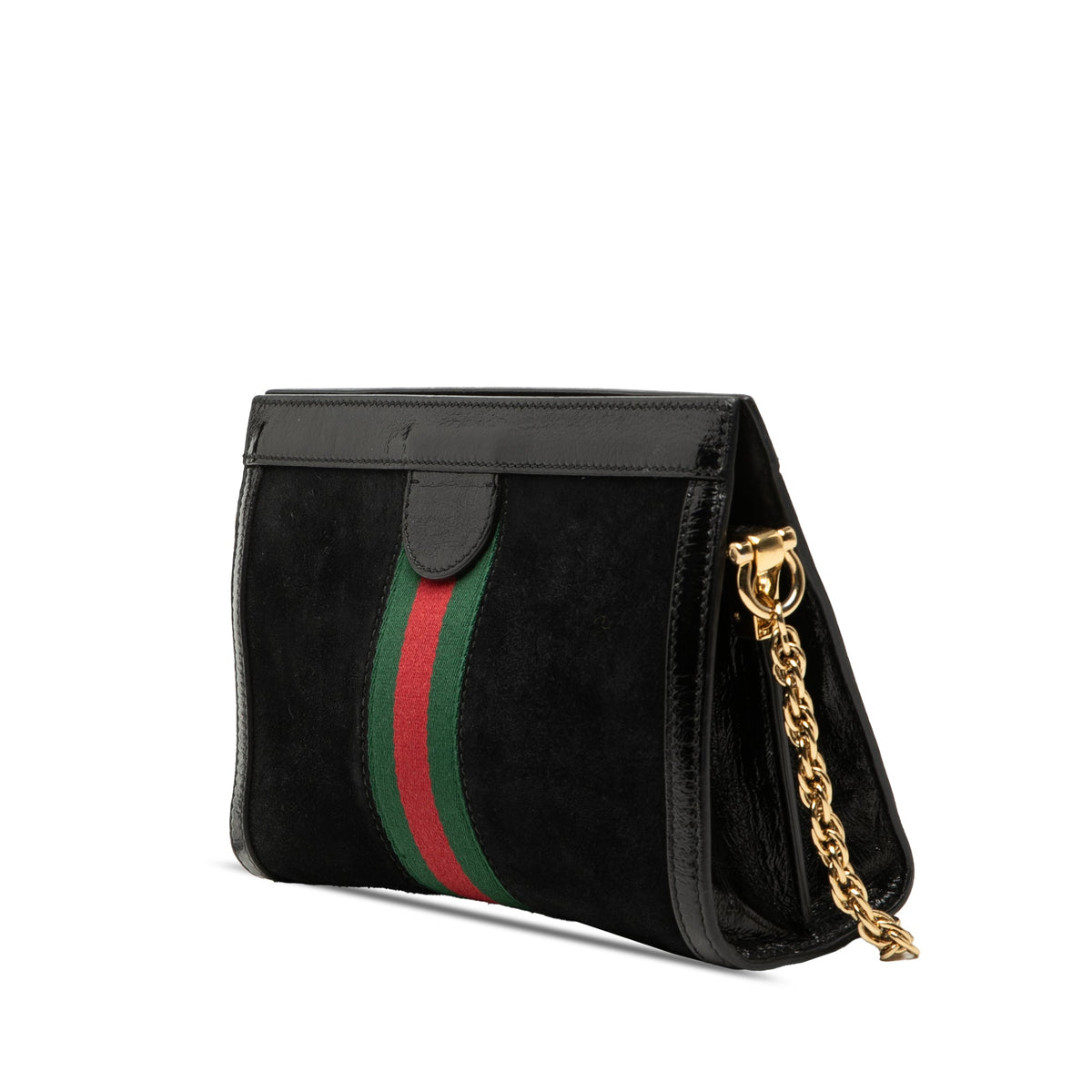 Gucci Small Suede Web Ophidia Chain Crossbody