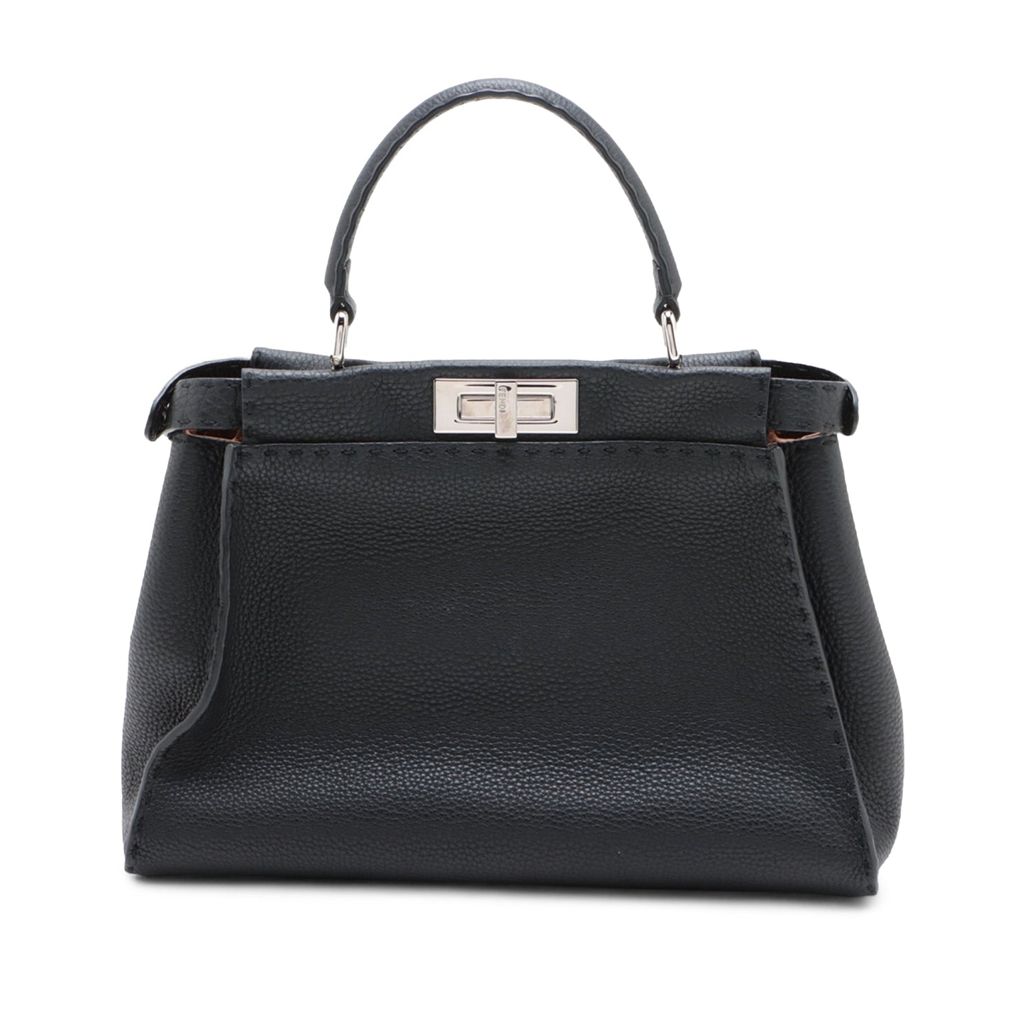 Fendi Medium Leather Selleria Peekaboo Iconic Satchel