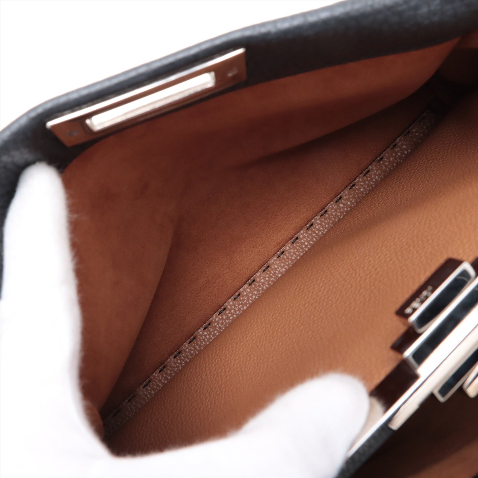 Fendi Medium Leather Selleria Peekaboo Iconic Satchel