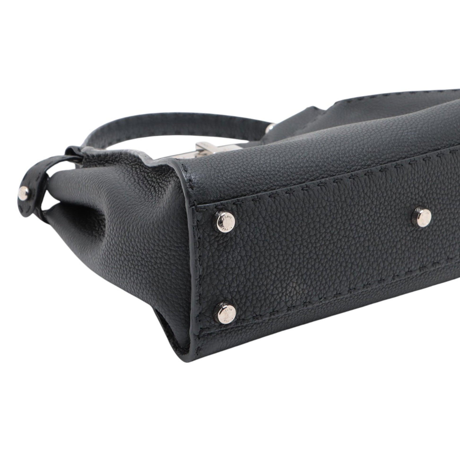 Fendi Medium Leather Selleria Peekaboo Iconic Satchel