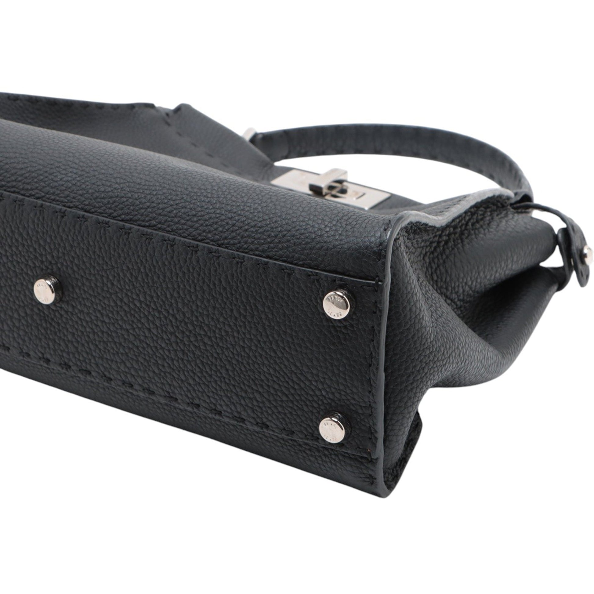 Fendi Medium Leather Selleria Peekaboo Iconic Satchel