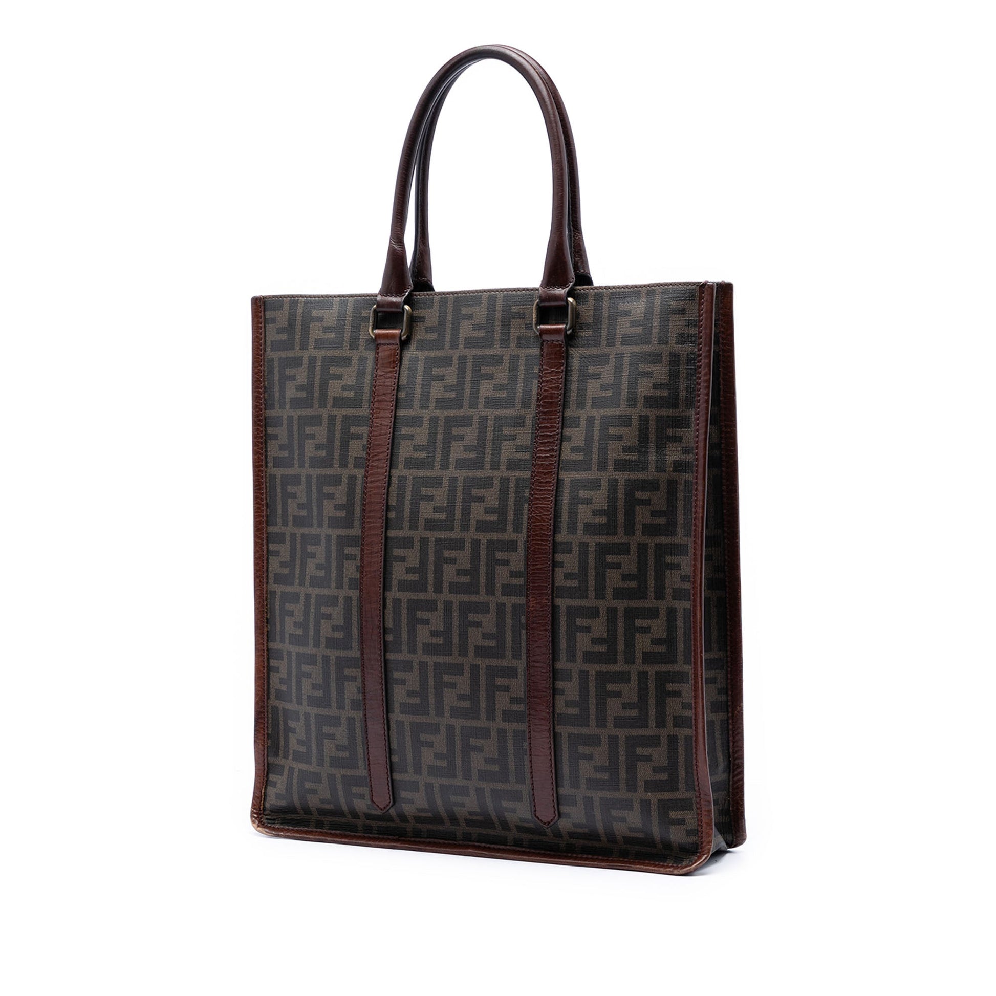 Fendi Zucca Coated Canvas Vertical Tote