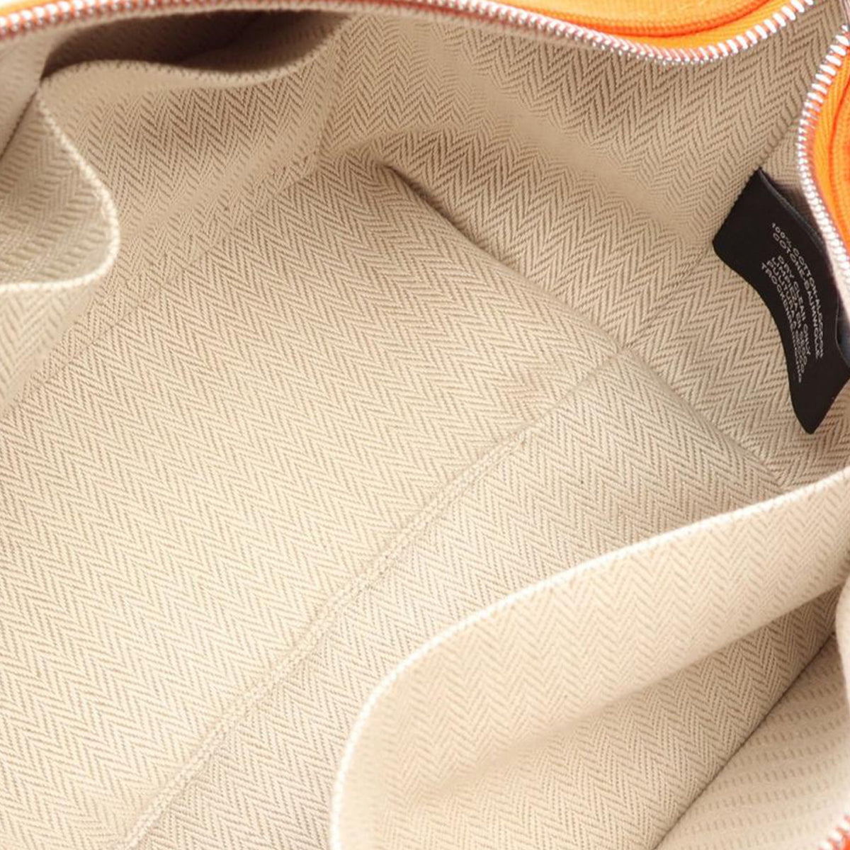 Hermès Small Toile Bride A Brac H Pavillon Case — Orange