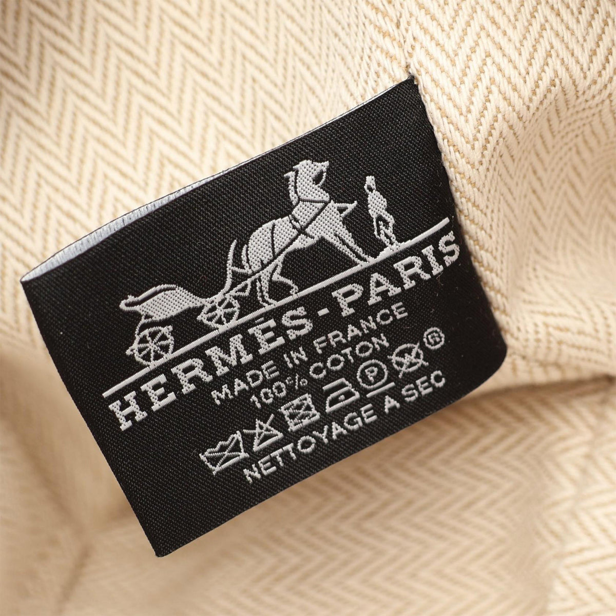 Hermès Small Toile Bride A Brac H Pavillon Case — Orange