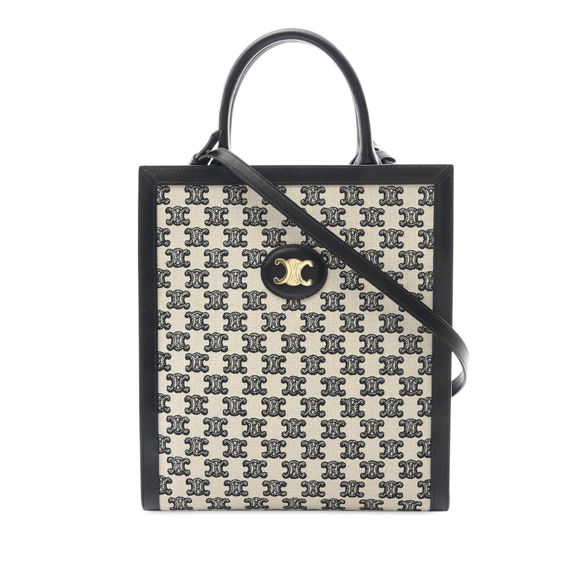 Celine Small Triomphe Canvas Vertical Cabas Tote