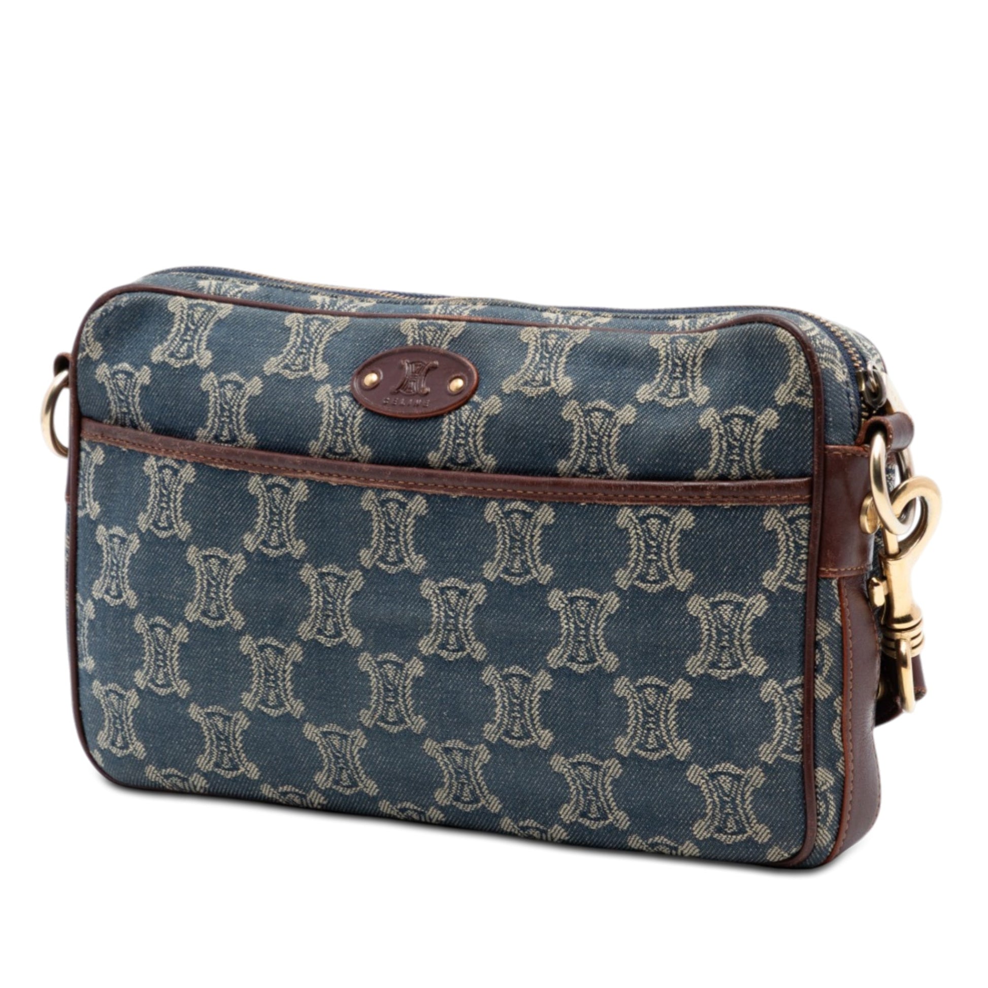 Celine Macadam Denim Pocket Crossbody