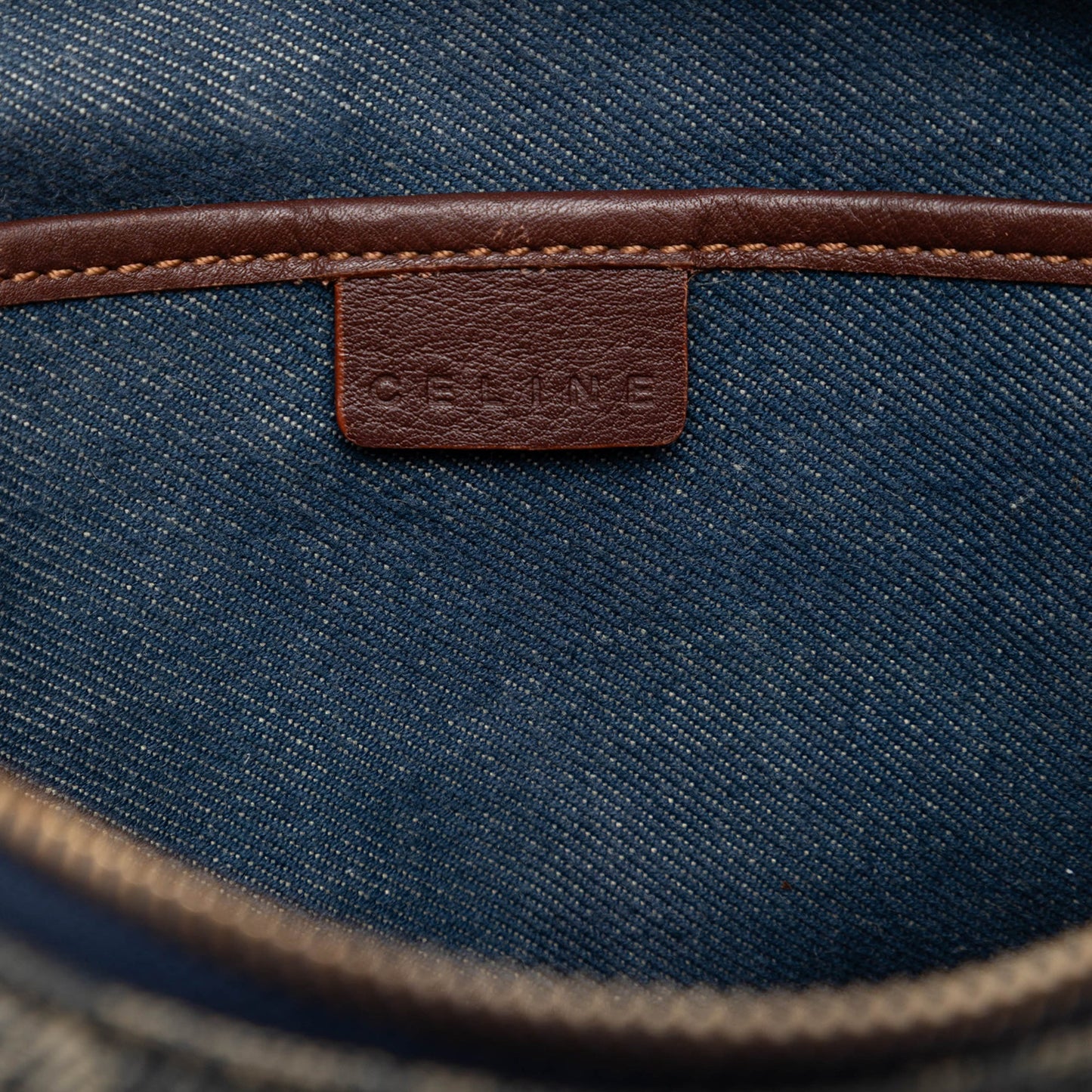 Celine Macadam Denim Pocket Crossbody