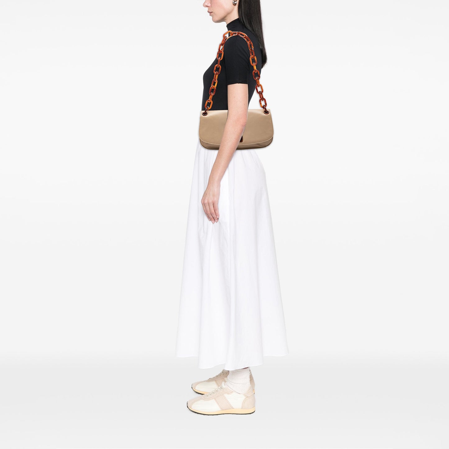 Prada Nappa Swing Resin Chain Shoulder Bag