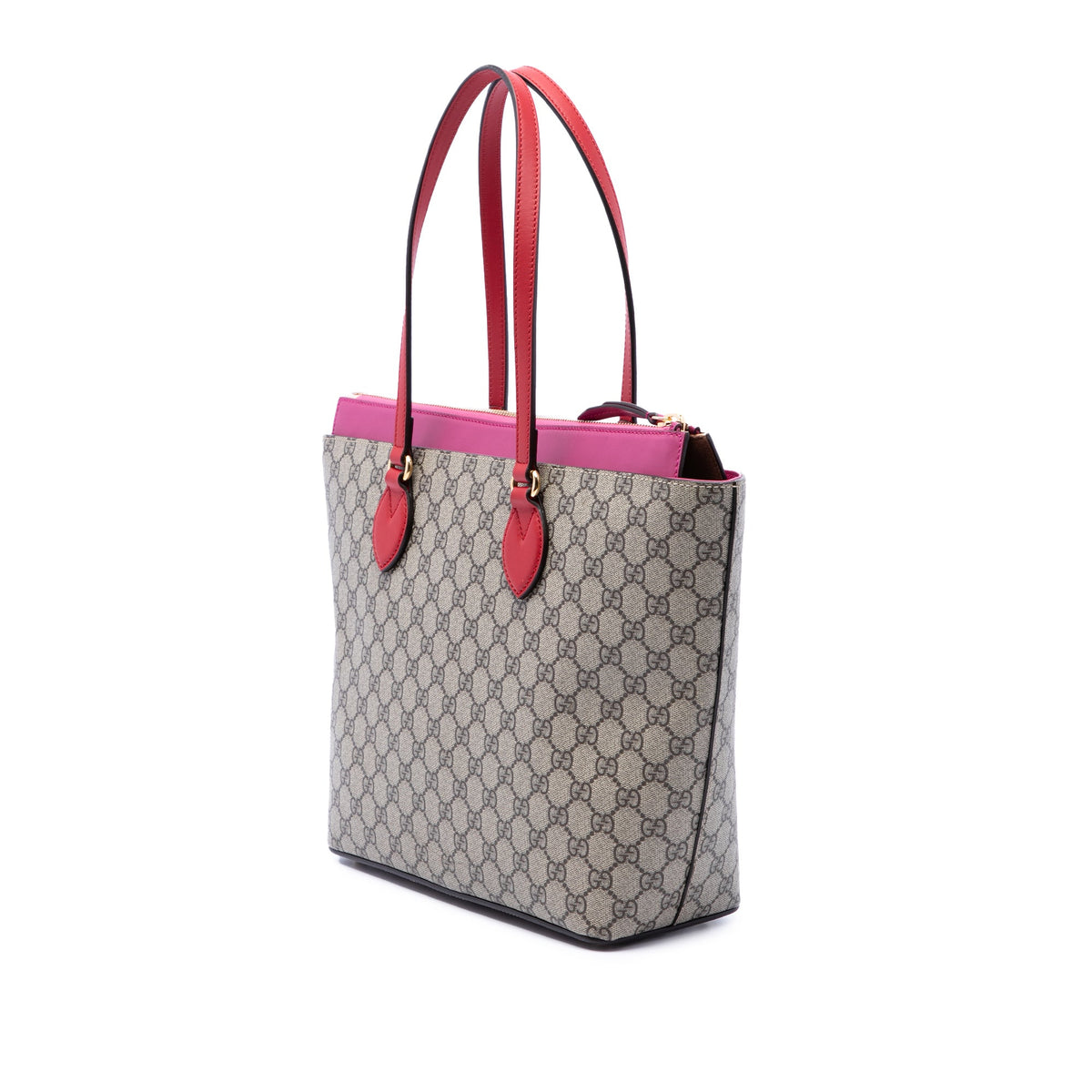 Gucci Medium GG Supreme Linea A Zip Tote