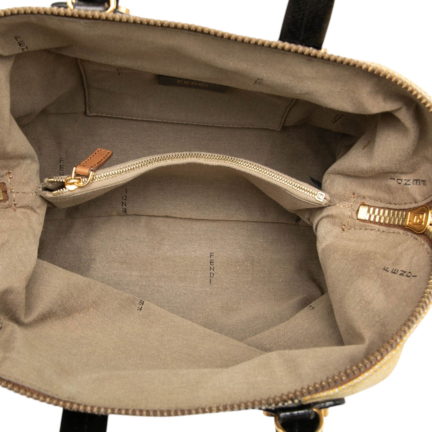Fendi Mini Canvas Colorblock Chameleon Satchel