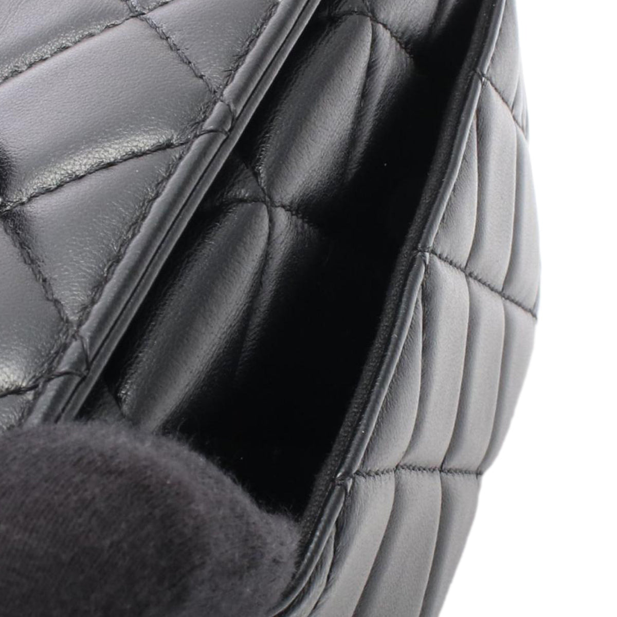 Chanel CC Quilted Lambskin Box Chain Crossbody