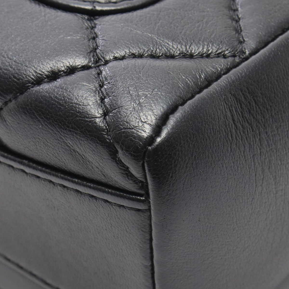 Chanel CC Quilted Lambskin Box Chain Crossbody