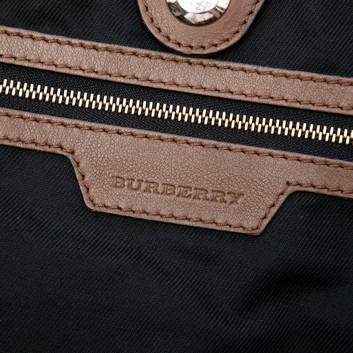 Burberry Small Haymarket Check Coated Canvas and Calfskin Canterbury Tote