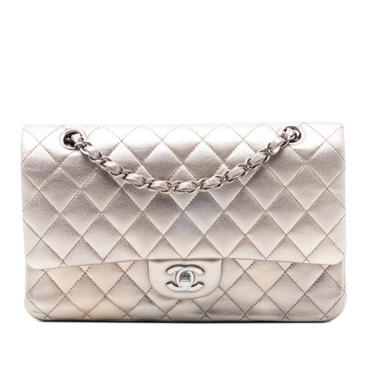 Chanel Medium Classic Metallic Lambskin Double Flap