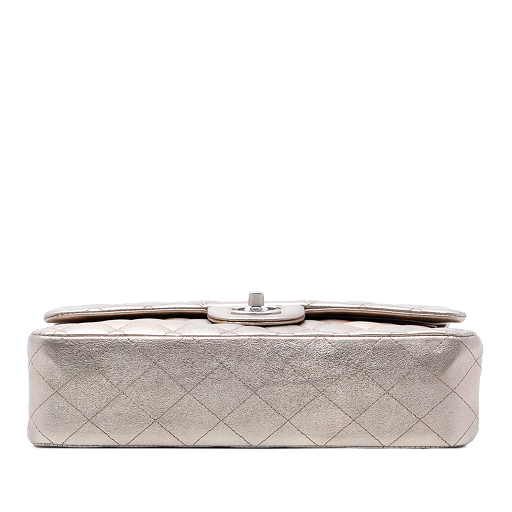 Chanel Medium Classic Metallic Lambskin Double Flap