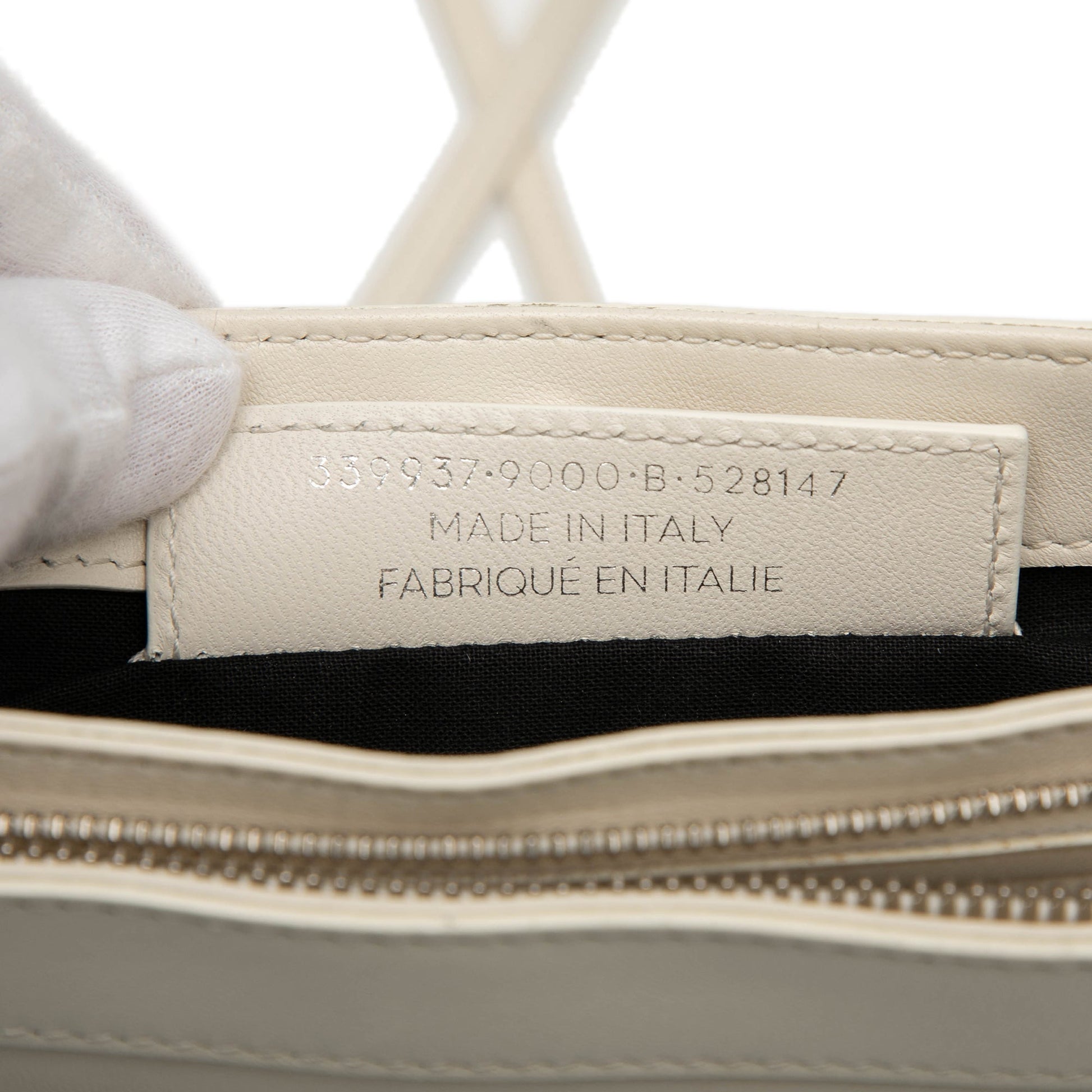 Balenciaga Leather Perforated Logo Navy Pochette Crossbody