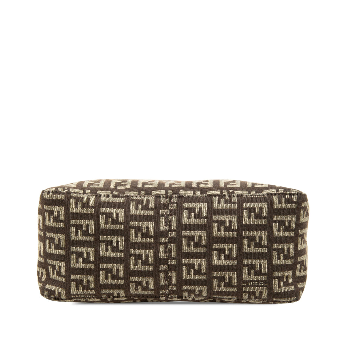 Fendi Zucchino Canvas Handbag — Brown
