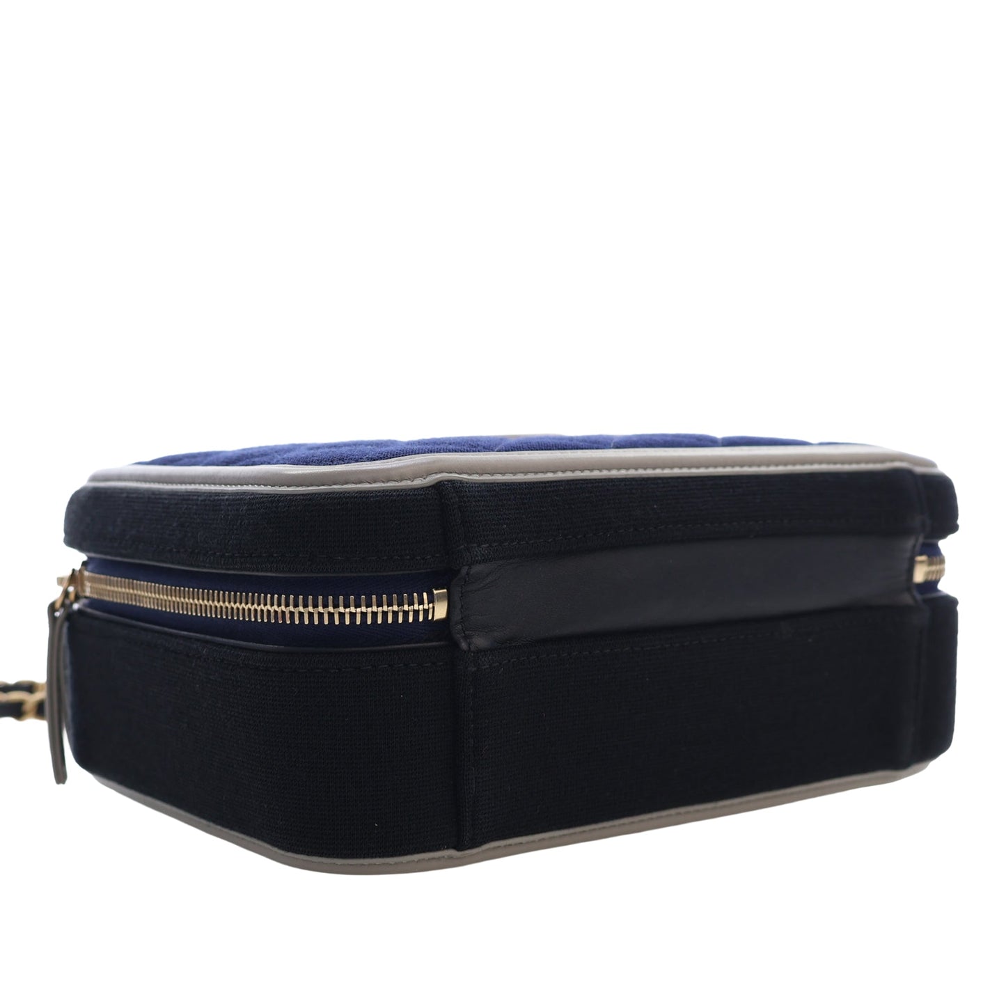 Chanel Medium Tricolor Jersey CC Filigree Vanity Case