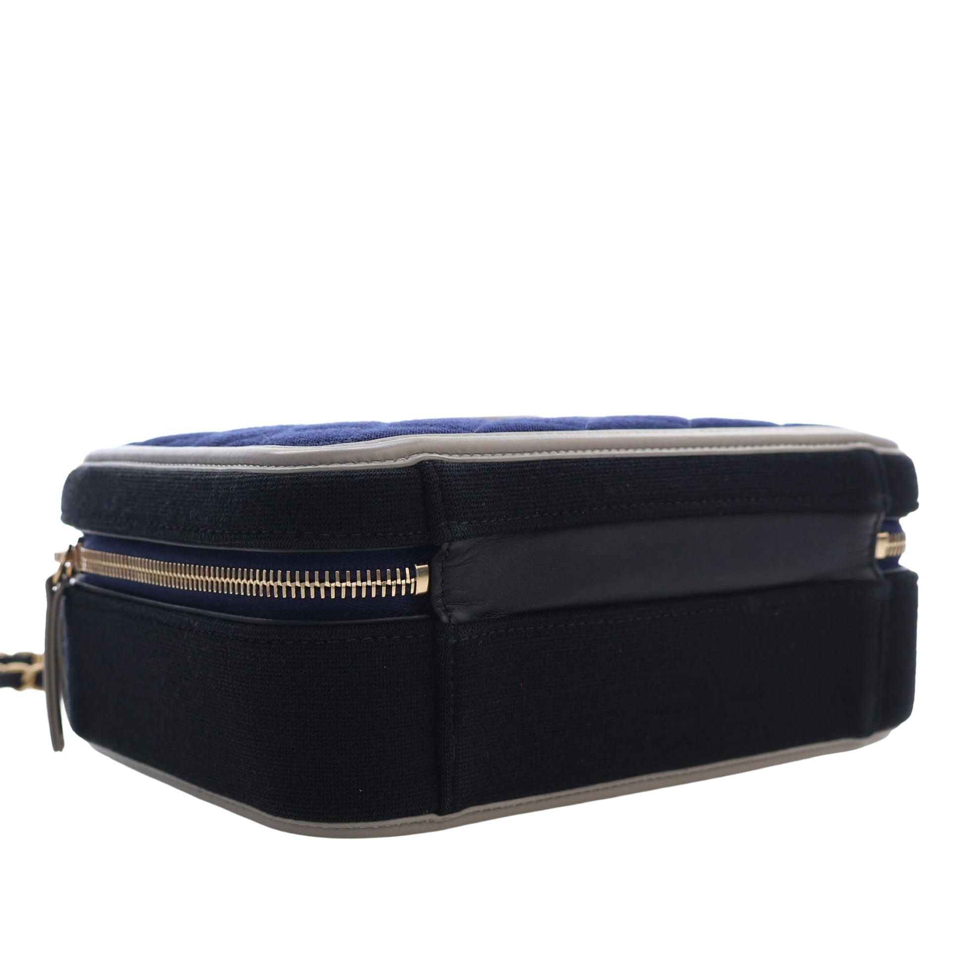 Chanel Medium Tricolor Jersey CC Filigree Vanity Case