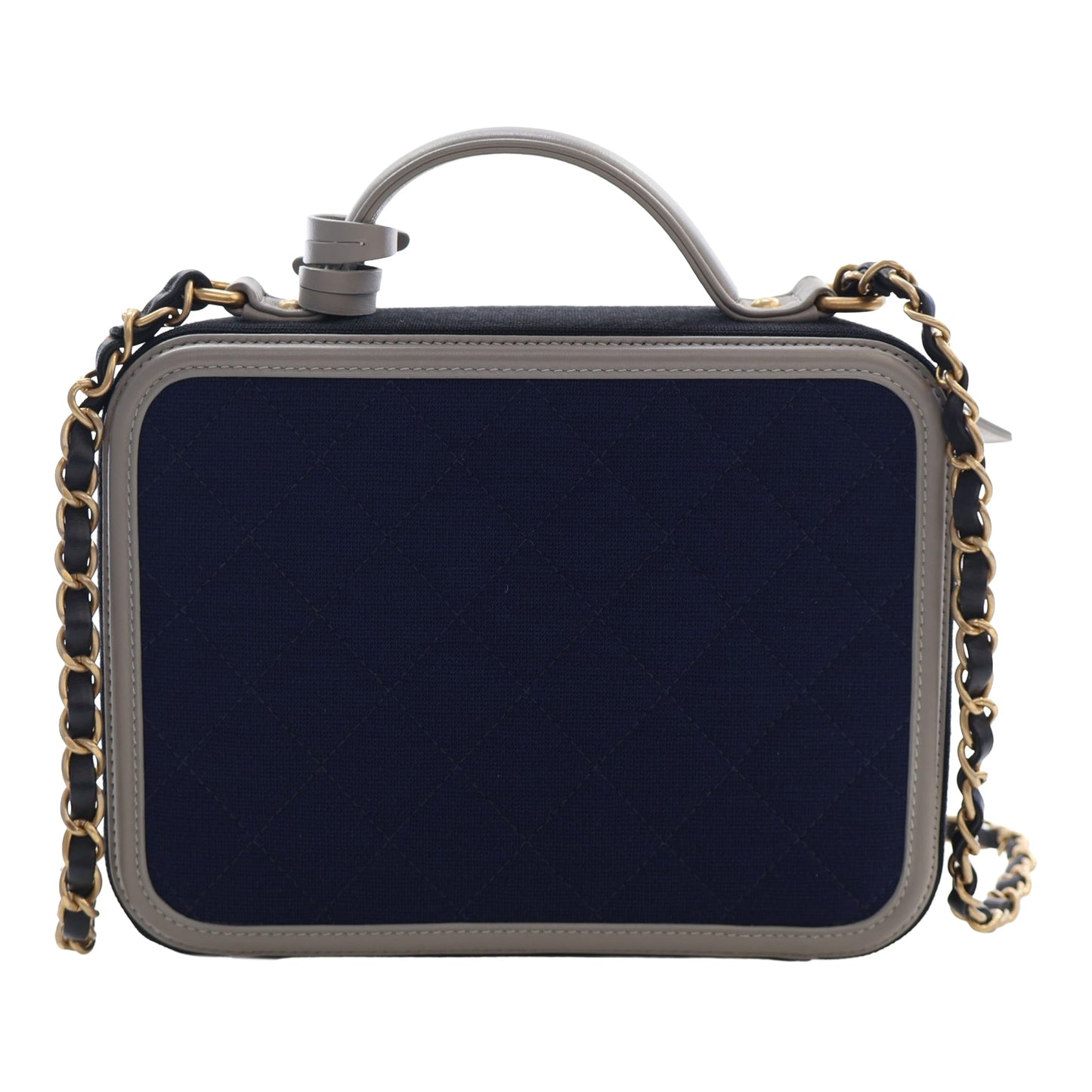 Chanel Medium Tricolor Jersey CC Filigree Vanity Case