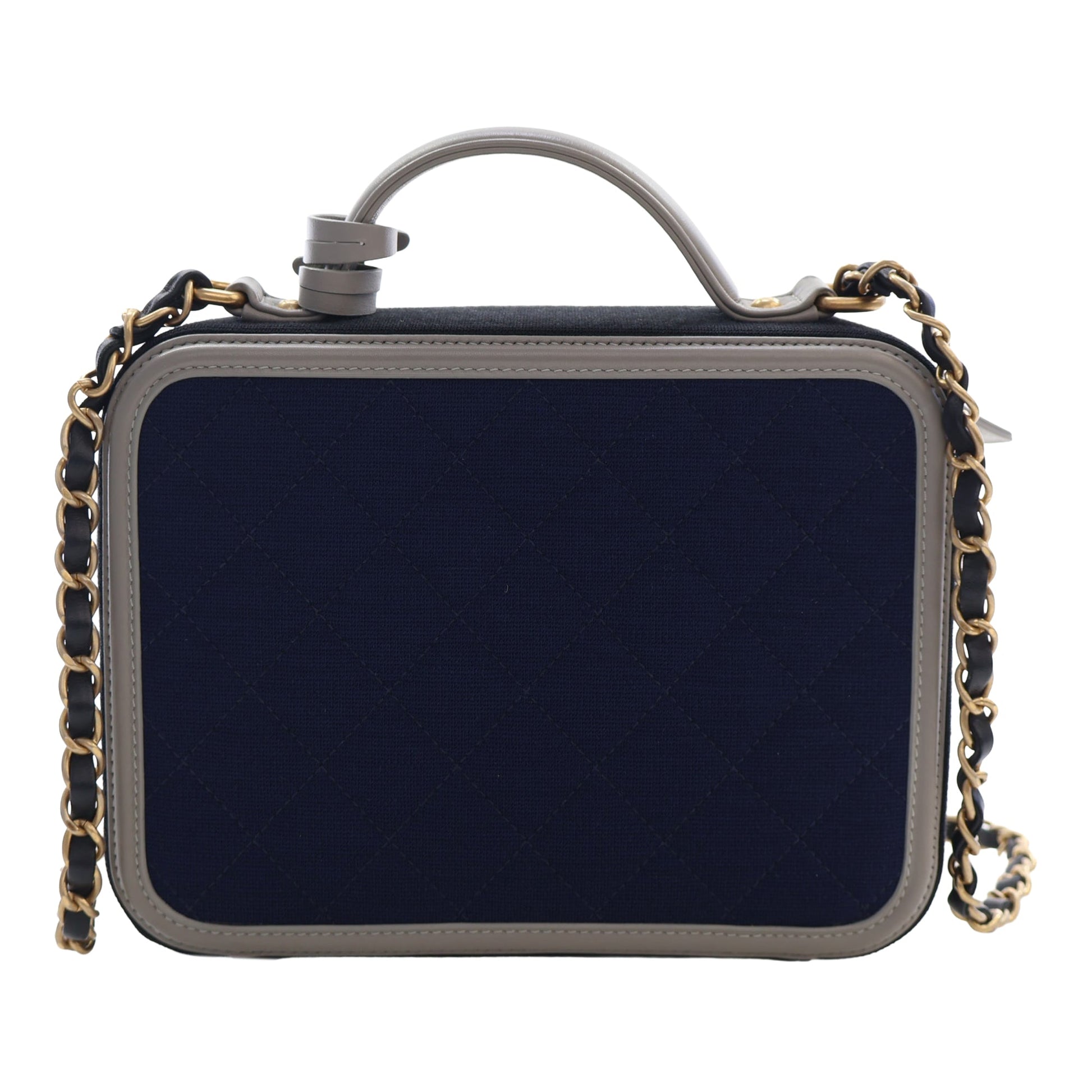 Chanel Medium Tricolor Jersey CC Filigree Vanity Case