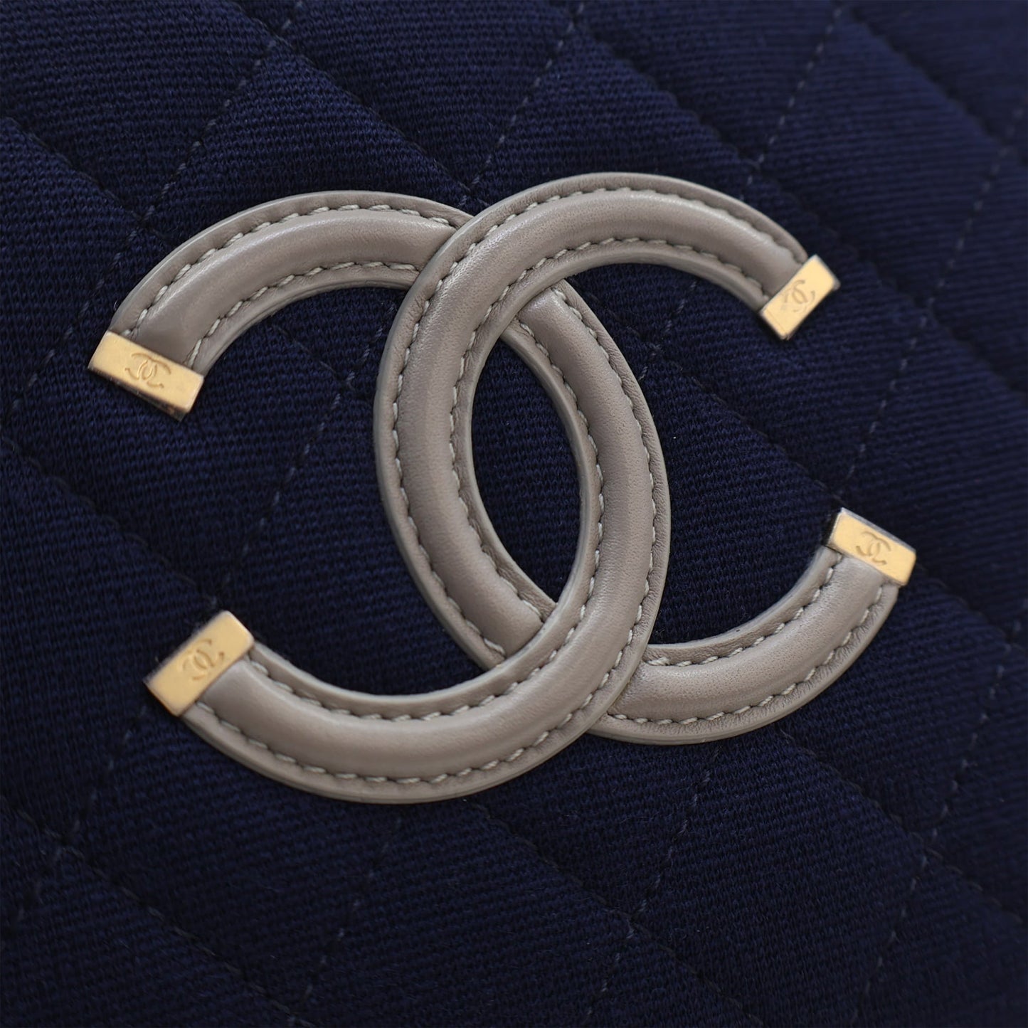 Chanel Medium Tricolor Jersey CC Filigree Vanity Case