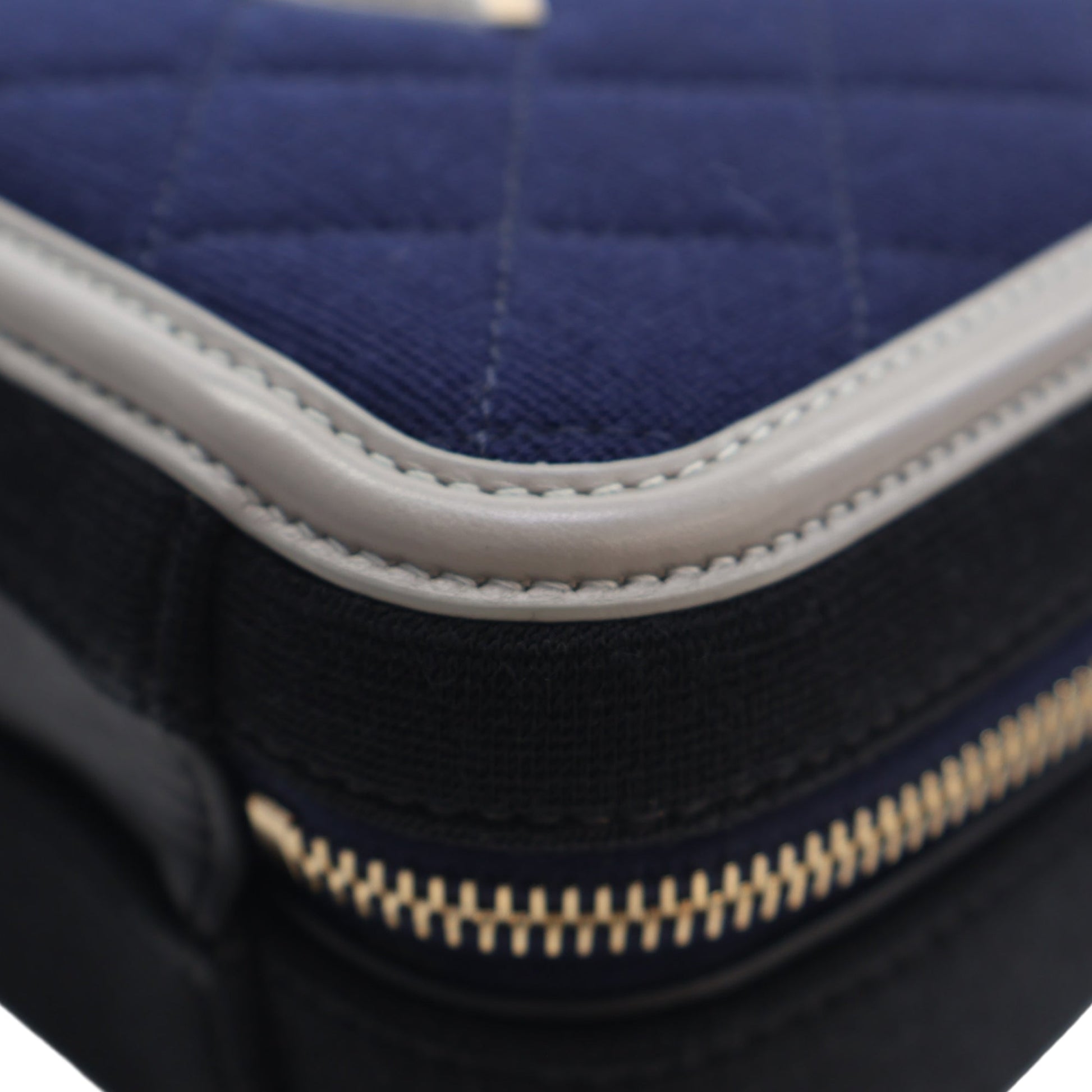 Chanel Medium Tricolor Jersey CC Filigree Vanity Case