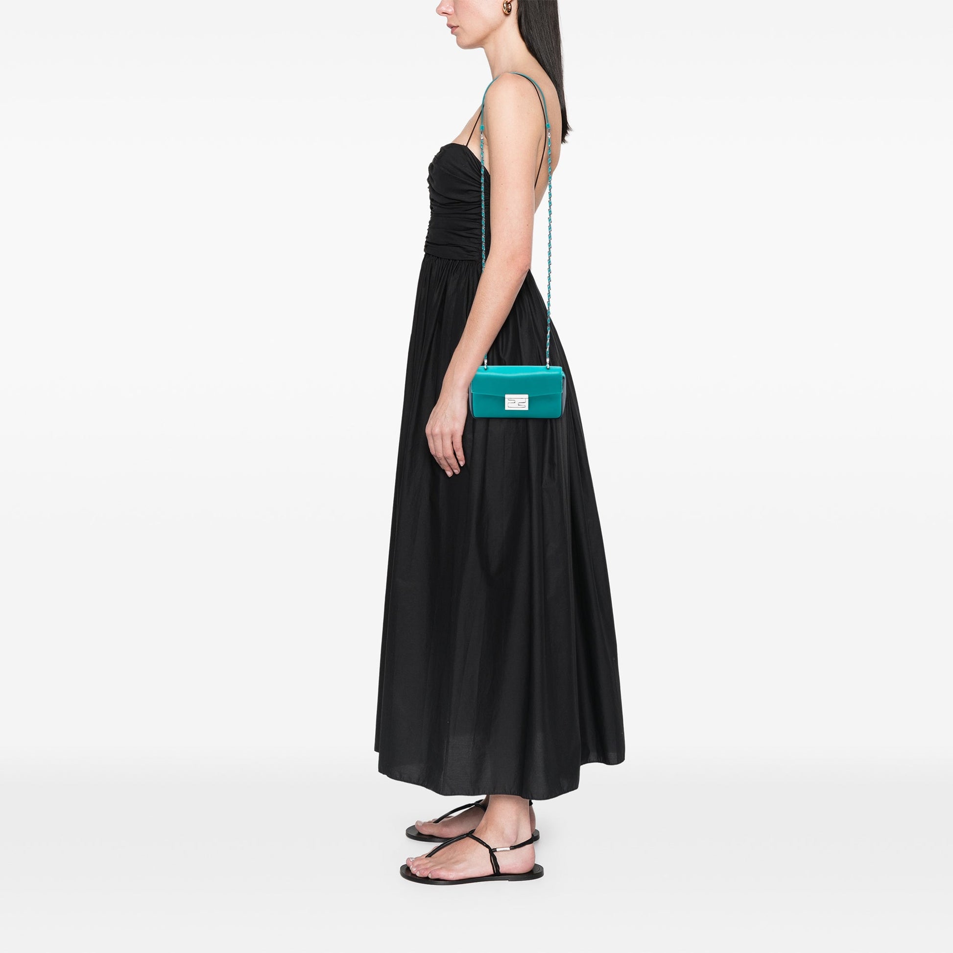 Mini Bicolor Nappa Be Baguette Crossbody