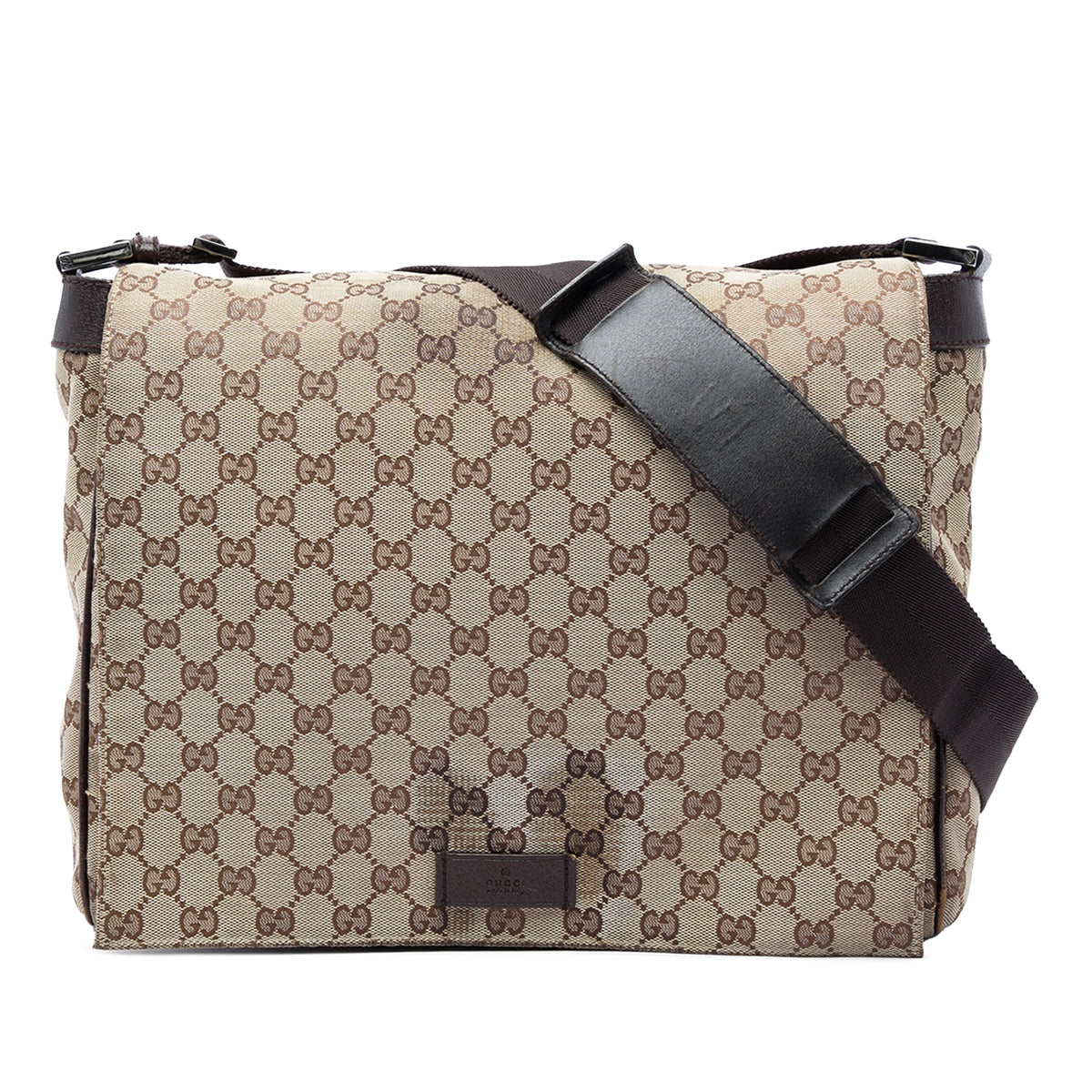 Gucci GG Canvas Crossbody — Beige