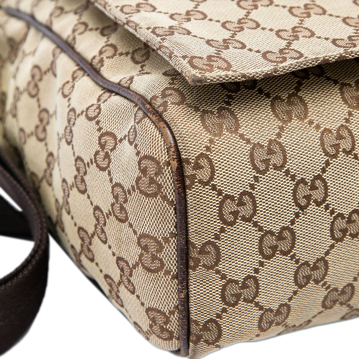 Gucci GG Canvas Crossbody — Beige
