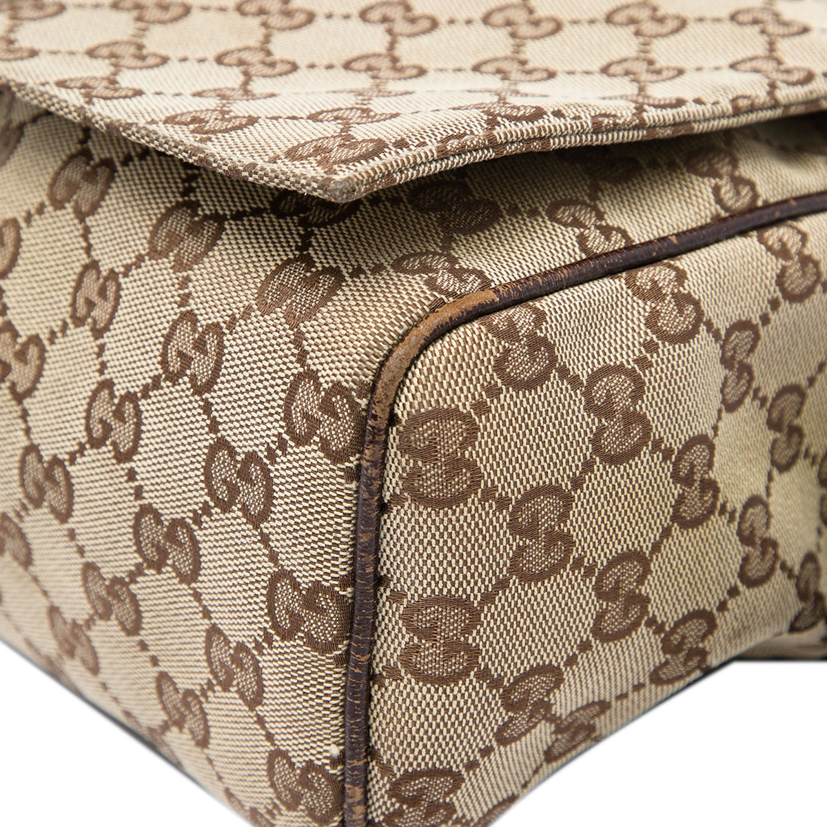 Gucci GG Canvas Crossbody — Beige