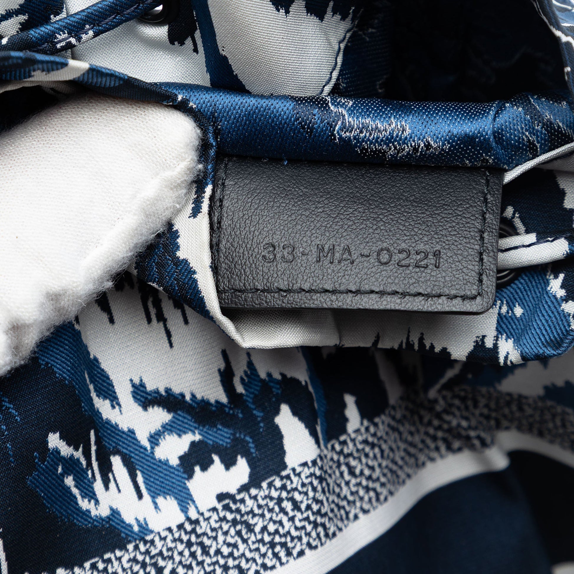 Dior Technical Fabric Embroidered Palm Tree Toile de Jouy DiorTravel Drawstring Pouch