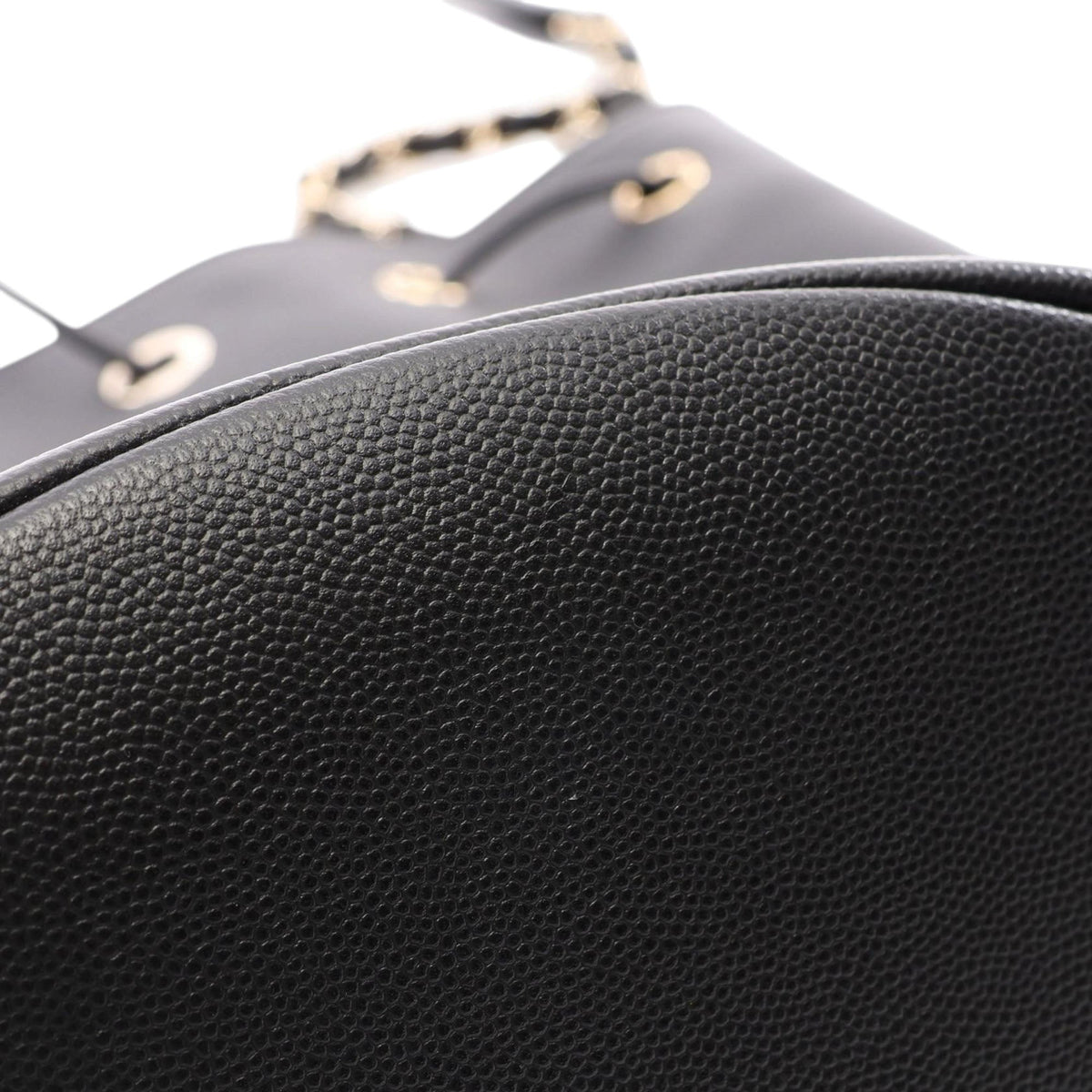 Chanel Caviar Deauville Drawstring Backpack — Black