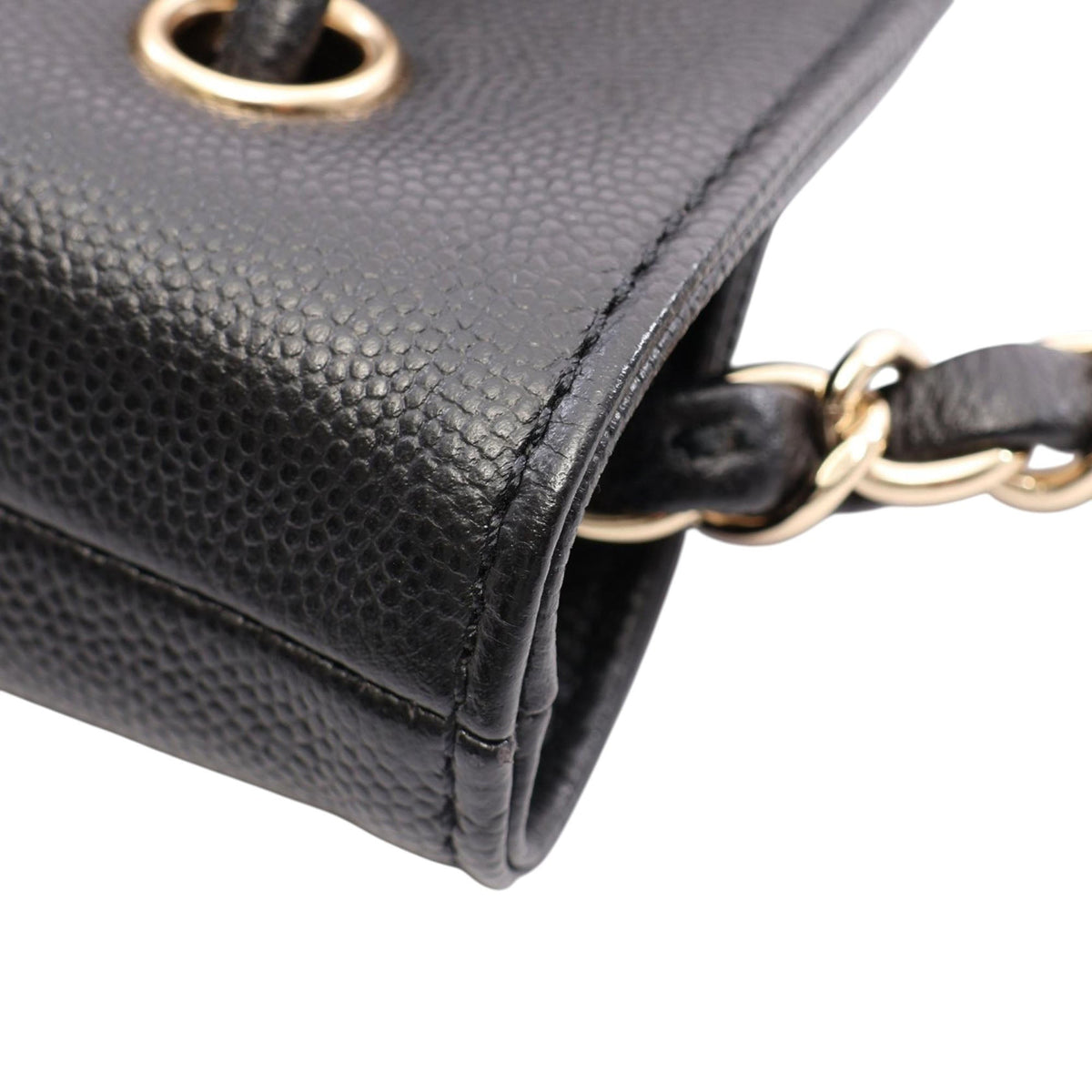 Chanel Caviar Deauville Drawstring Backpack — Black