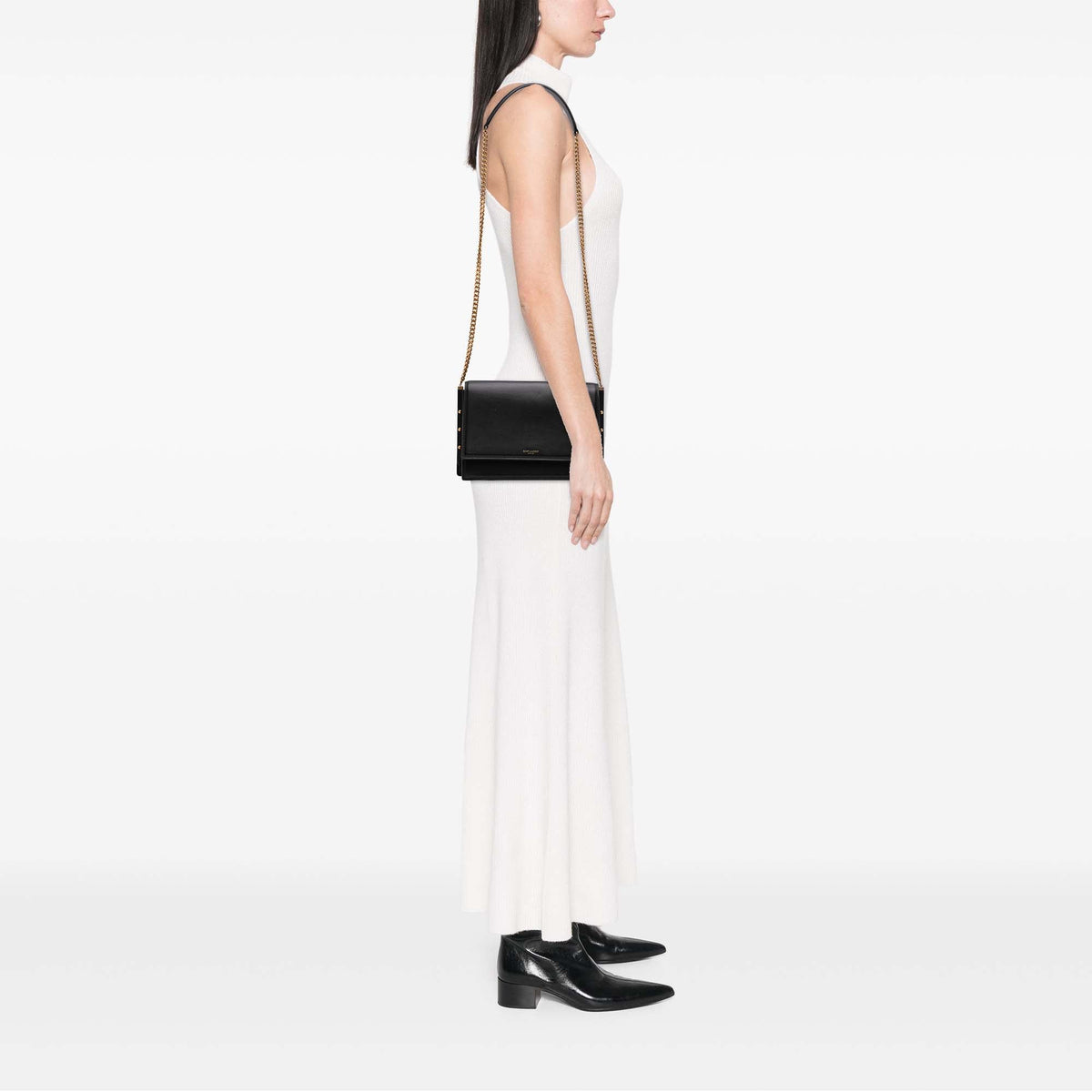 Saint Laurent Leather Zoe Crossbody