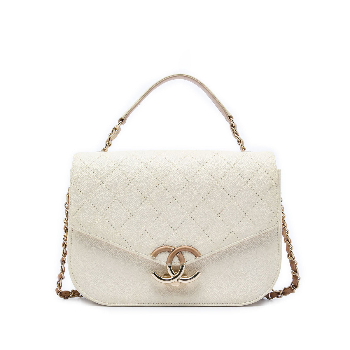 Chanel Paris Cuba Medium Quilted Caviar Thread Around Flap
