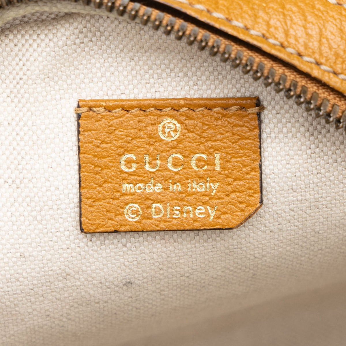 Gucci Disney Micro GG Supreme Mickey Mouse Round Crossbody — Beige