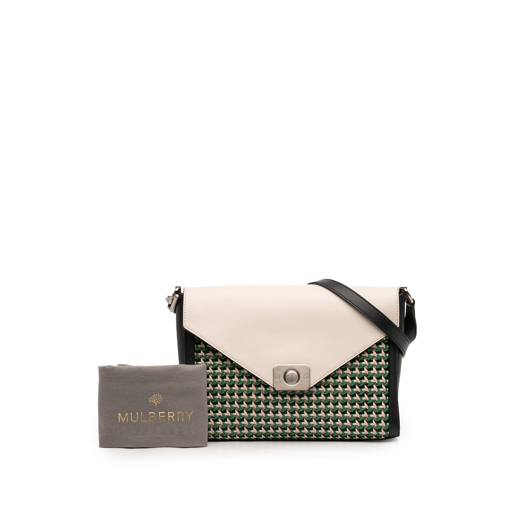 Mulberry Multicolor Leather Delphie Duo Flap Crossbody
