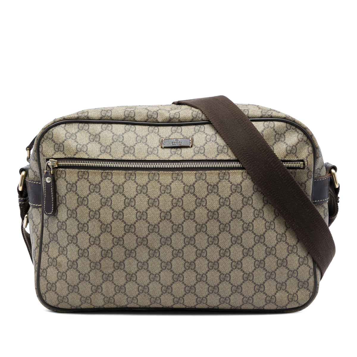 Gucci GG Supreme Crossbody — Beige