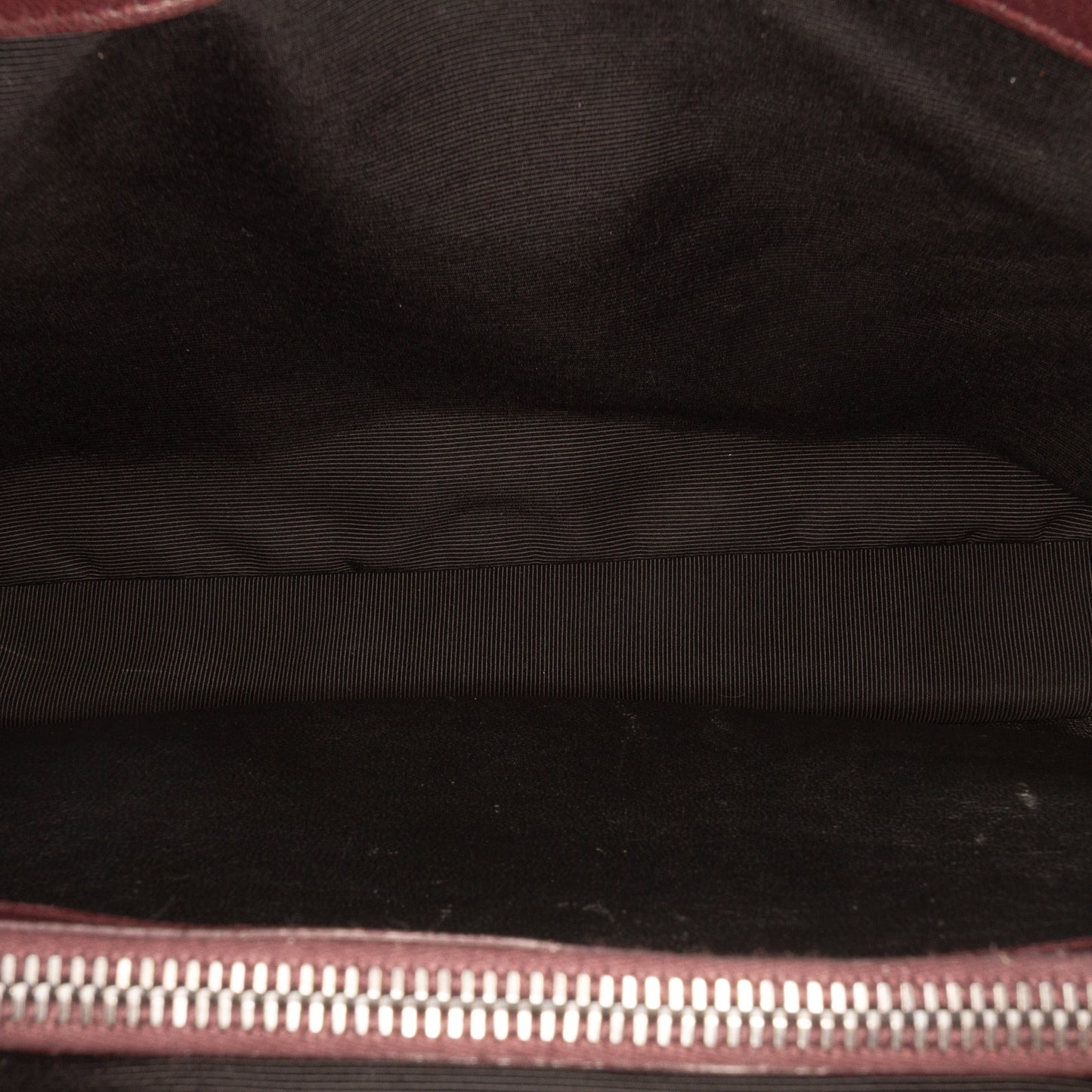 Saint Laurent Large Sheepskin Chevron Monogram College Satchel