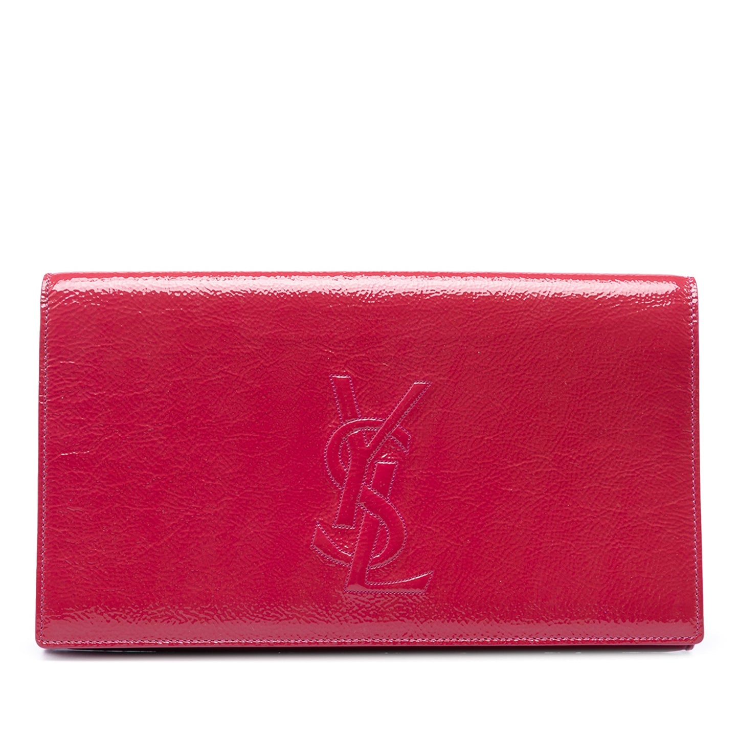 Saint Laurent Large Textured Patent Belle De Jour Clutch
