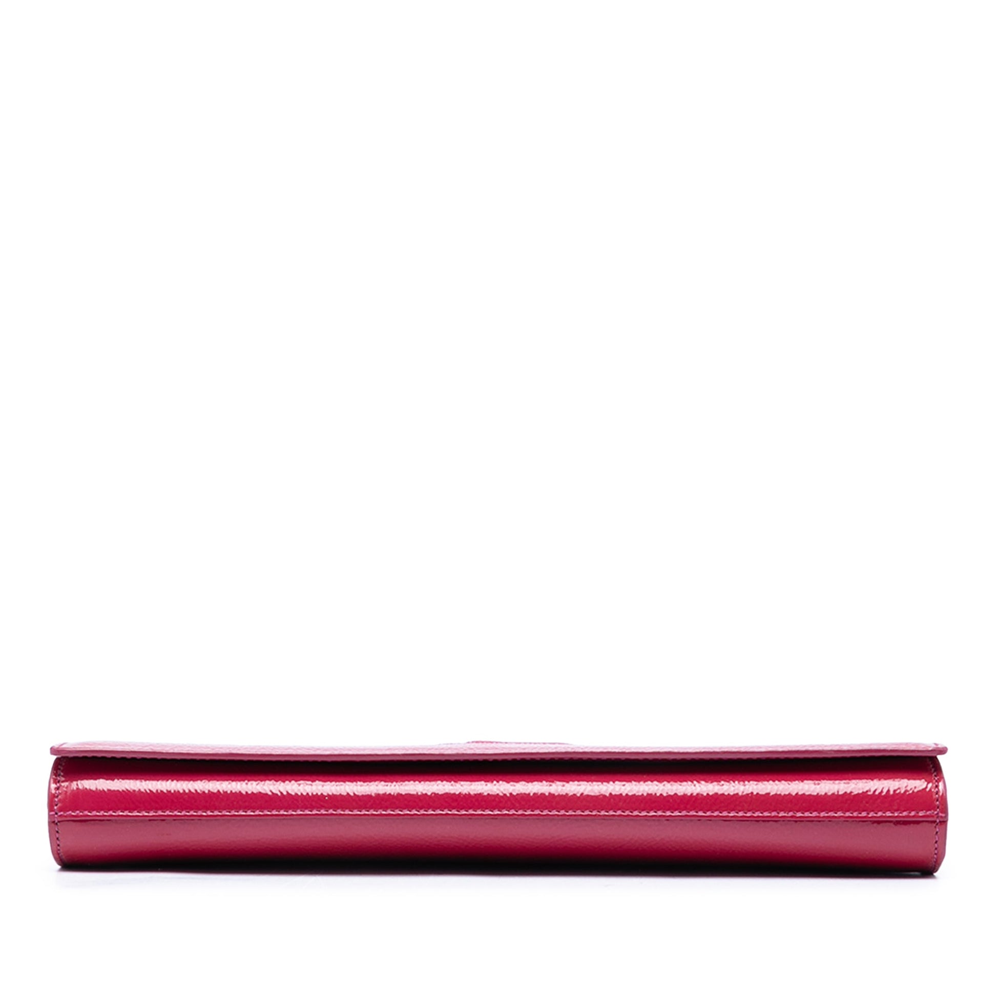 Saint Laurent Large Textured Patent Belle De Jour Clutch