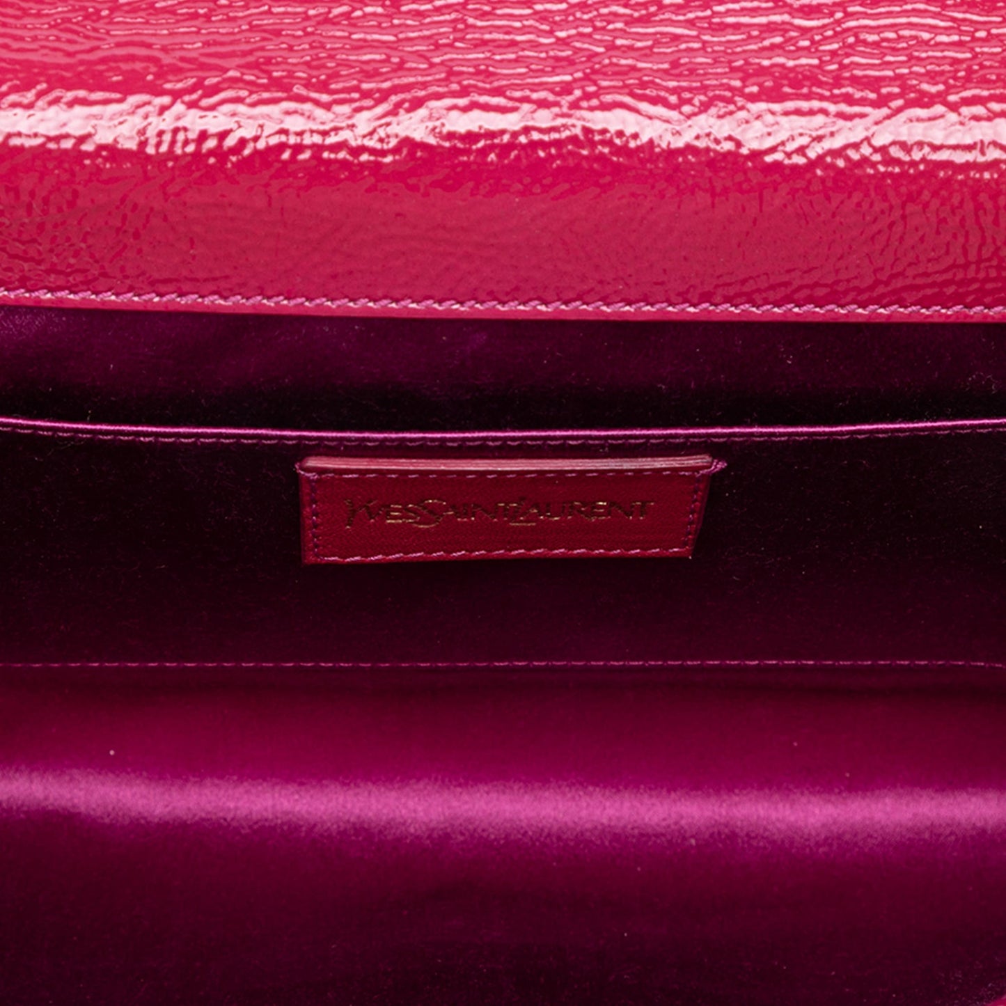 Saint Laurent Large Textured Patent Belle De Jour Clutch