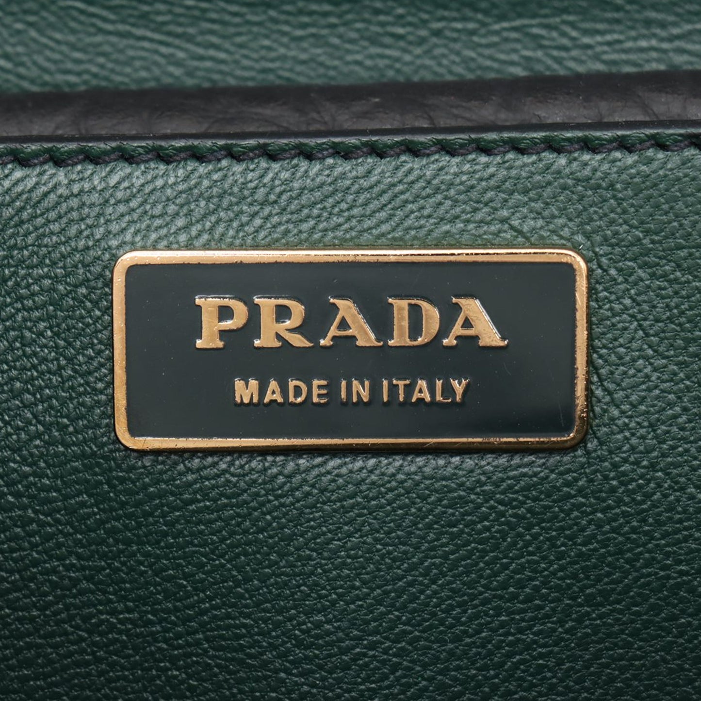 Prada Leather Sound Lock Shoulder Bag