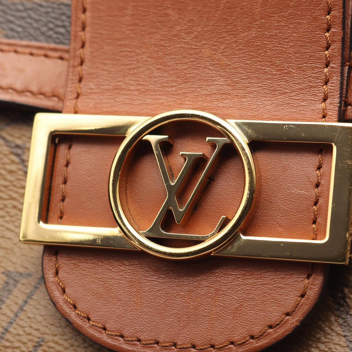 Louis Vuitton Monogram Reverse Dauphine MM — Brown