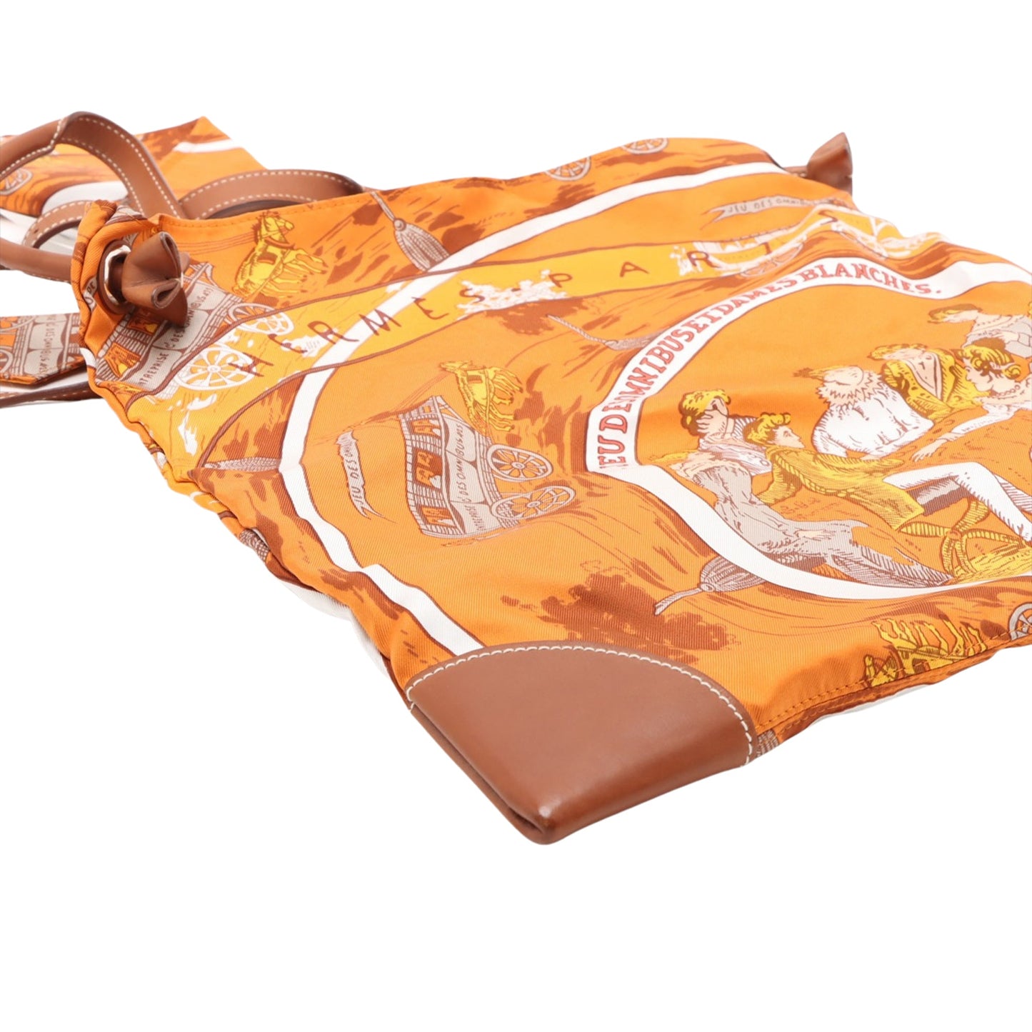 Hermès Silk and Barenia Jeu des Omnibus et des Dames Blanches Silky City PM