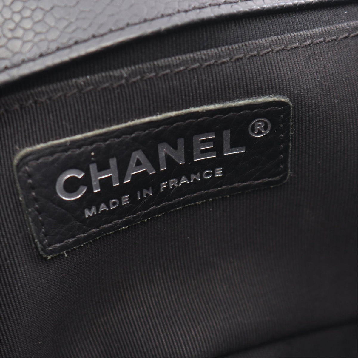 Chanel Small Chevron Caviar Boy Flap