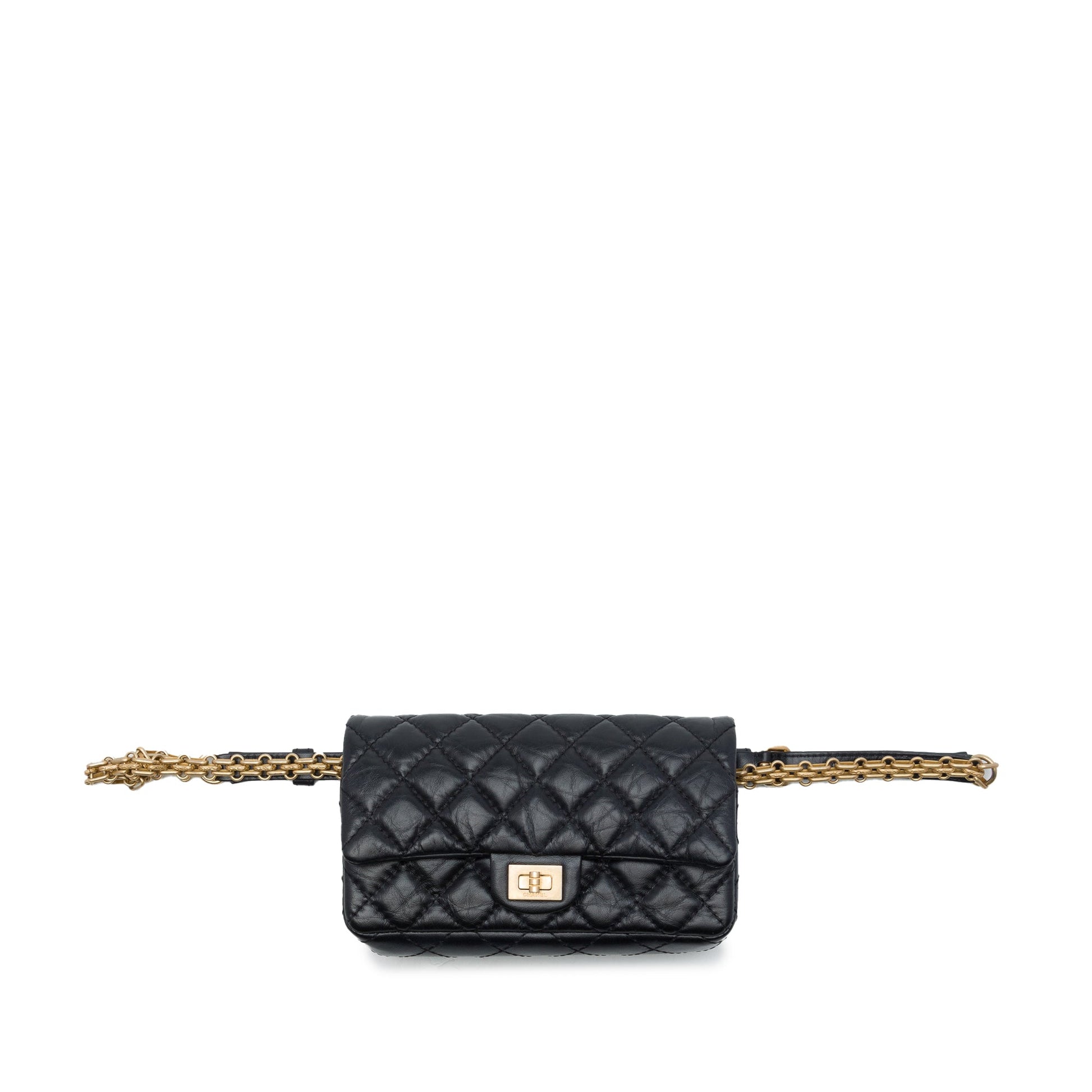 Chanel Quilted Aged Calfskin Reissue 2.55 Flap Belt Bag