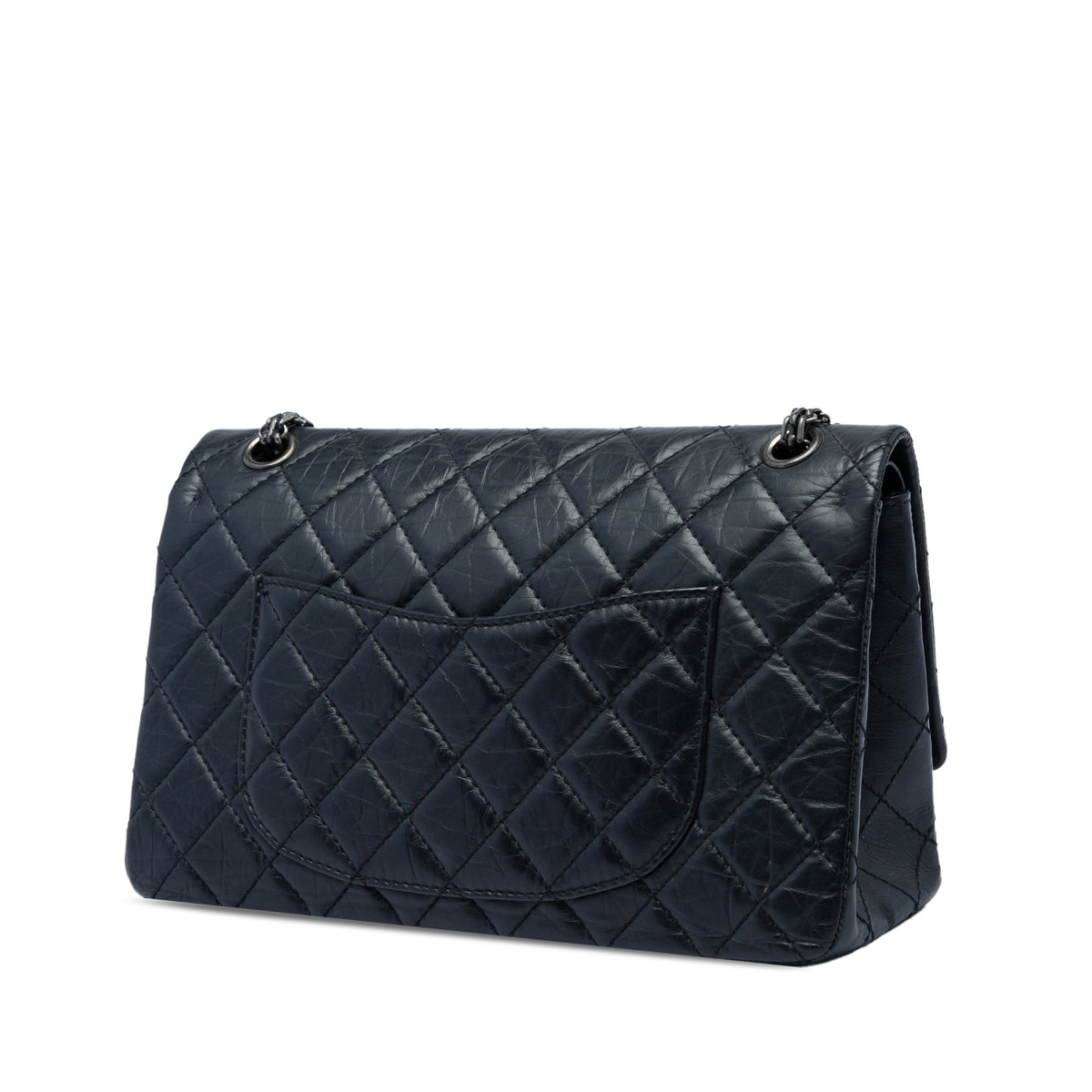 Chanel Quilted Aged Calfskin Reissue 2.55 Double Flap 226 — Black