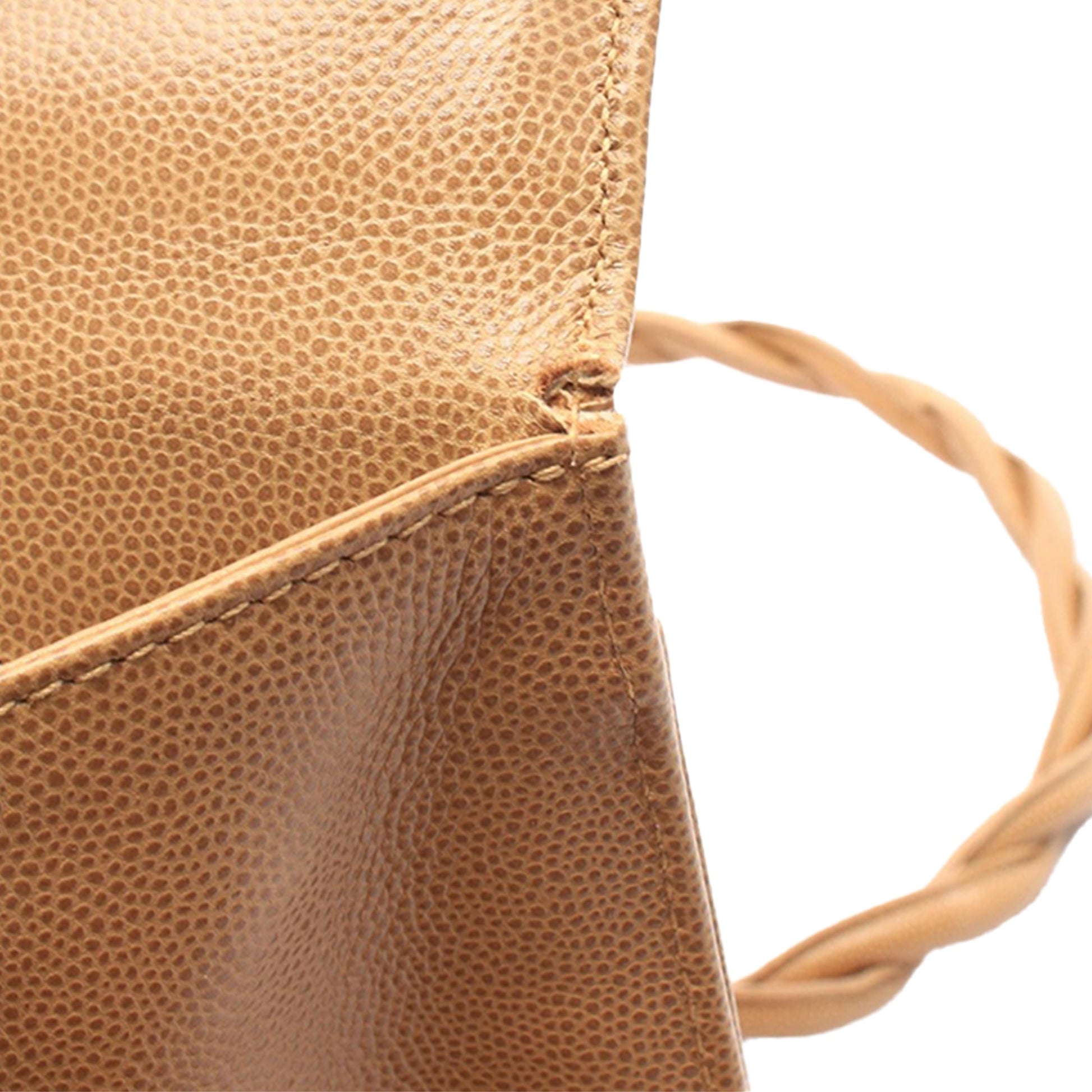 Chanel CC Caviar Twisted Strap Shoulder Bag